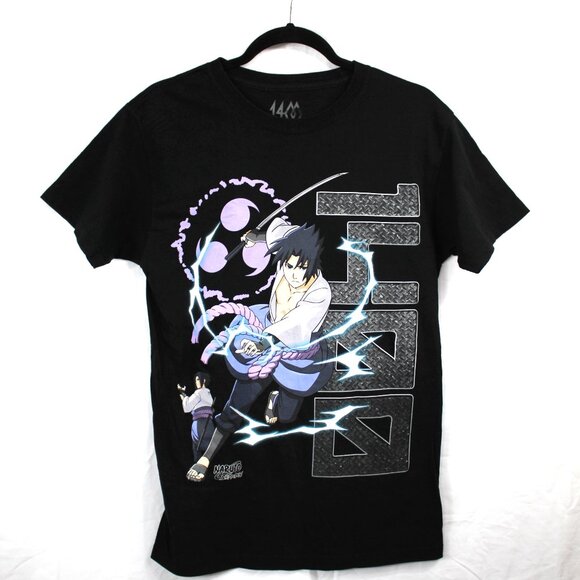 Naruto Shippuden "1400" Viz X 999 Club JuiceWrld Sasuke Uchiha T-Shirt Sz Small - Picture 1 of 6